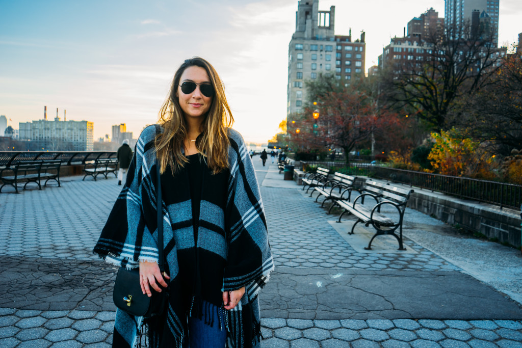 Luckey Alex Plaid Poncho 1