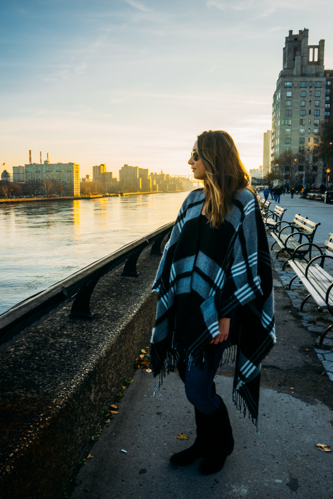 Luckey Alex Plaid Poncho 7
